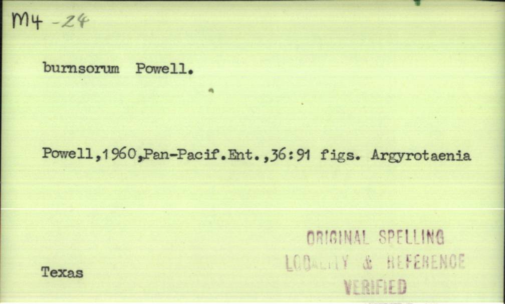 front of card